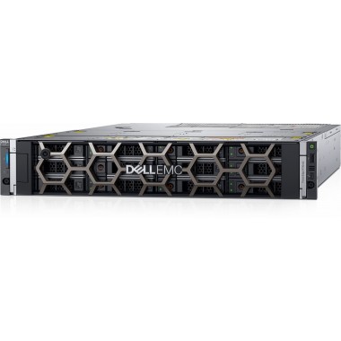 Сервер Dell PowerEdge R750xs - Intel Xeon 4310T, 16GB RDIMM, 2.4TB SAS, 12x3.5" LFF, 105W